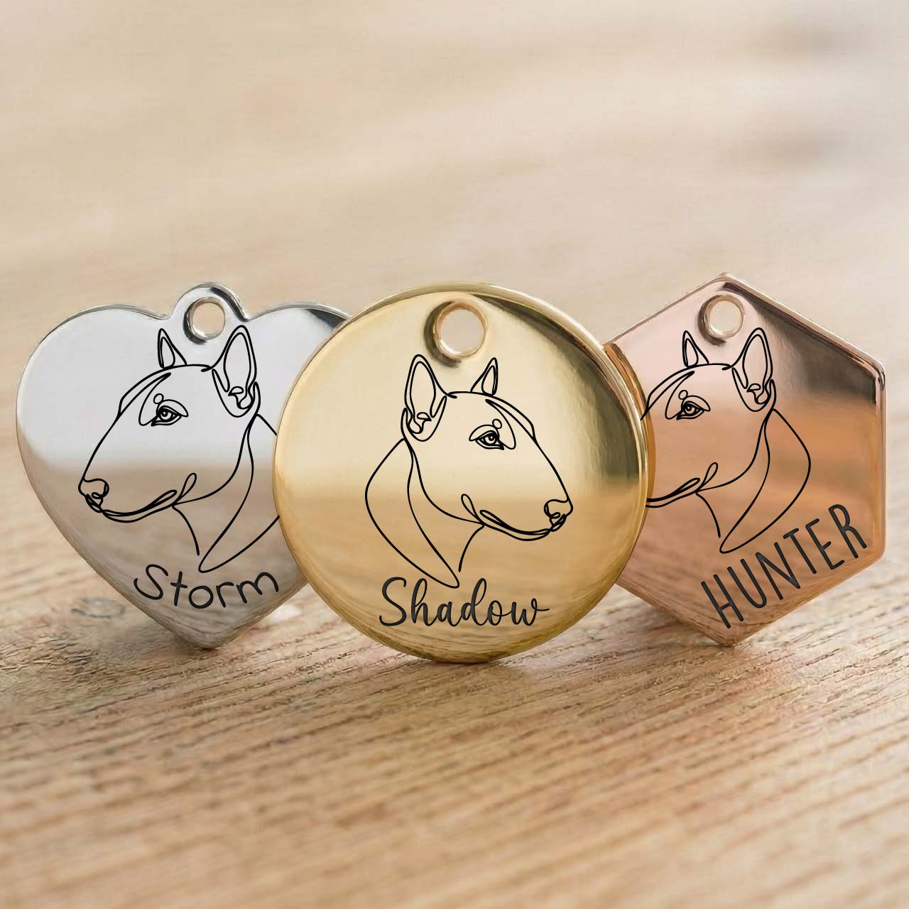 Medaille Bull Terrier Personnalisée