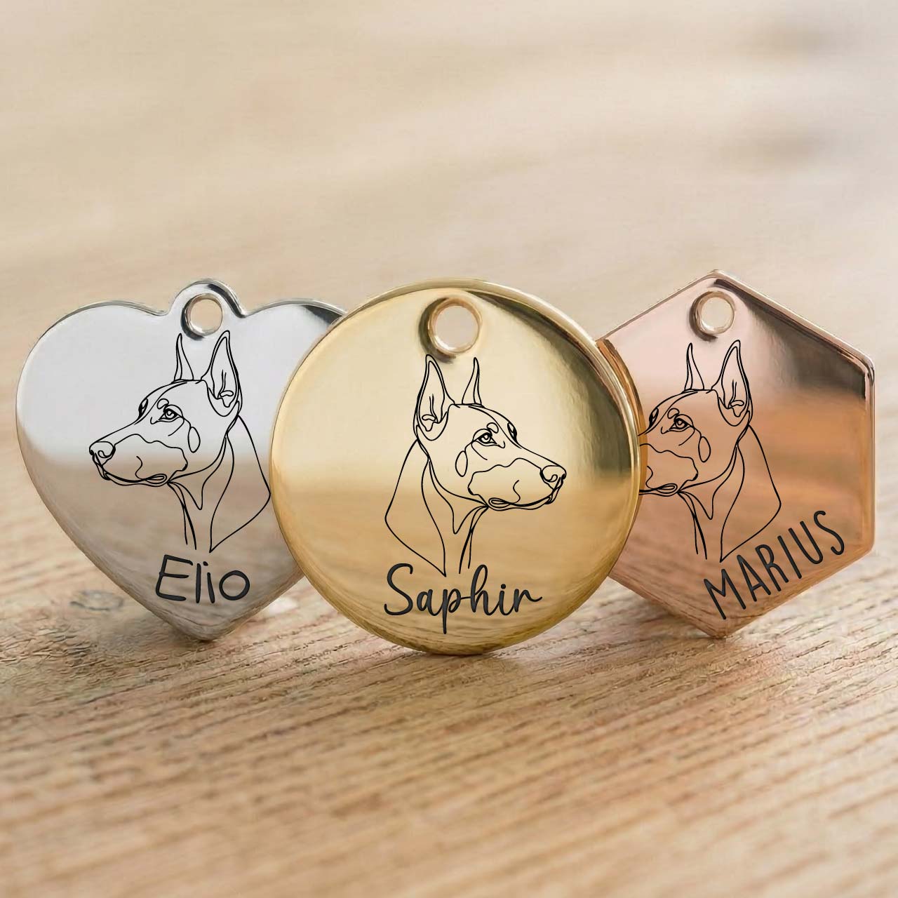 Médaille Dobermann Personnalisée