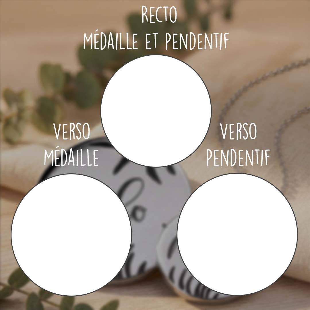 Pendentif Premier Jour, bijou assorti à la médaille de votre compagnon