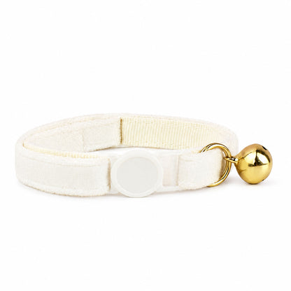 Collier Anti-Etranglement pour Chat Blanc crème