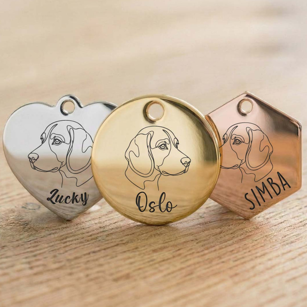 Médaille Beagle Personnalisée