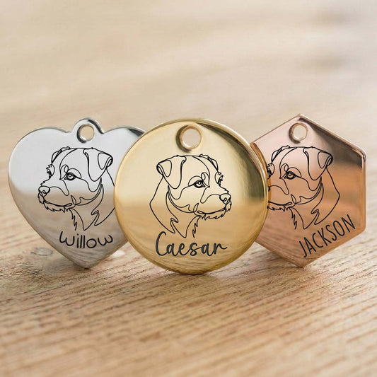 Medaille Border Terrier Personnalisee