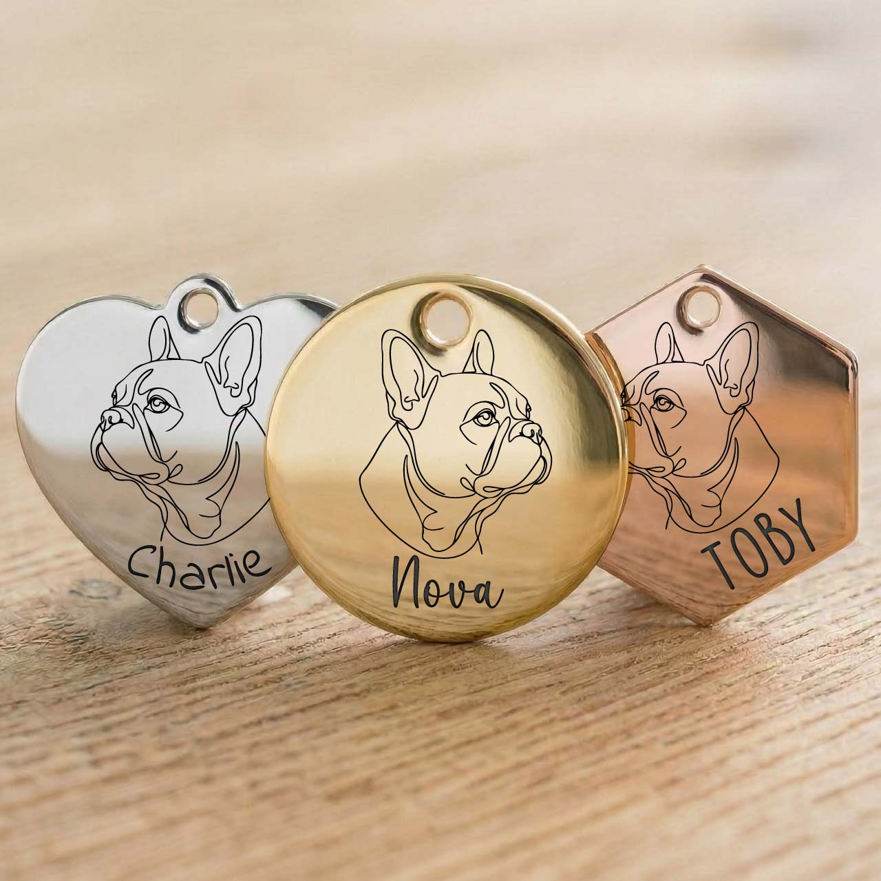 Medaille Bouledogue Français Personnalisée