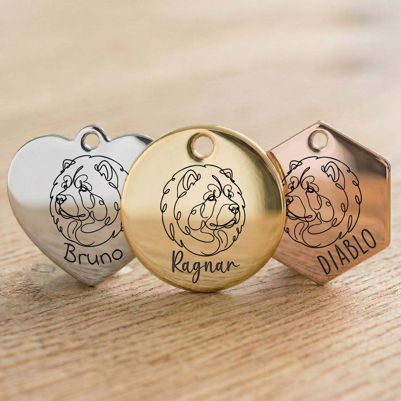 Médaille Chow Chow Personnalisée