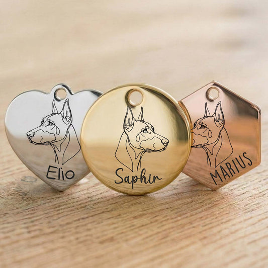 Médaille Dobermann Personnalisée