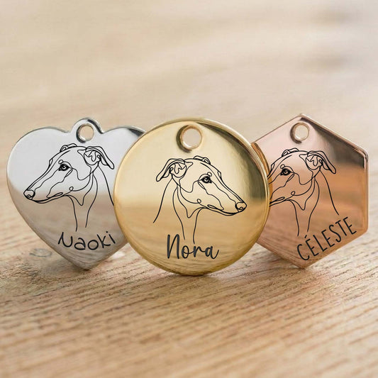 Médaille Lévrier Personnalisée