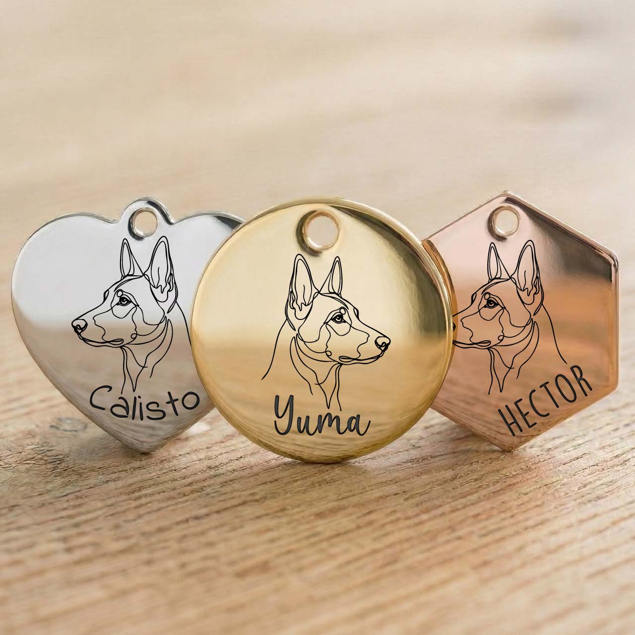 Médaille Malinois Personnalisée