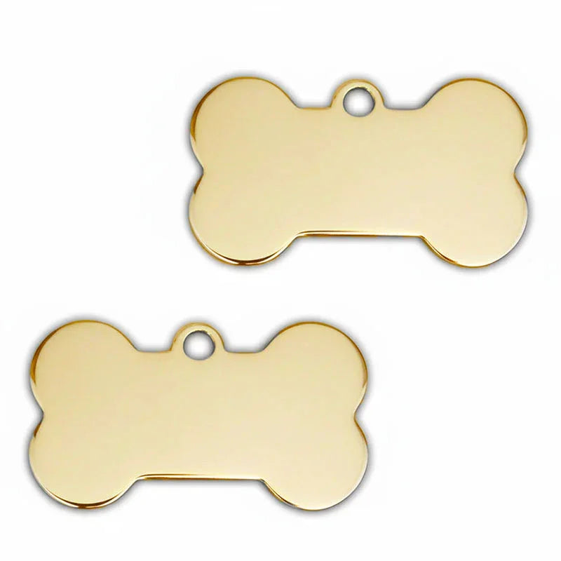Médaille pour Chien en Forme d'Os à Personnaliser