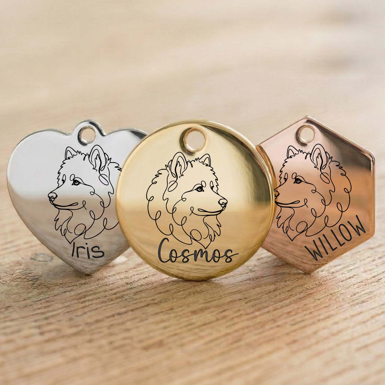 Médaille Samoyède Personnalisée