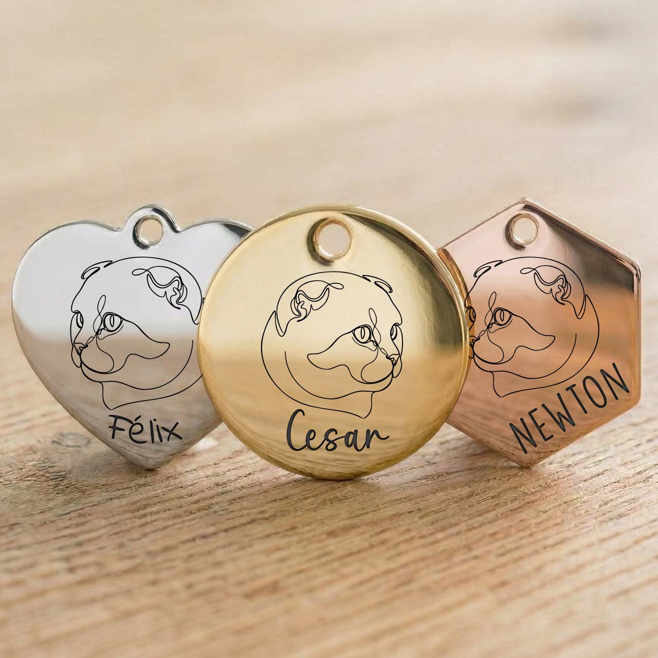Médaille Scottish Fold Personnalisée