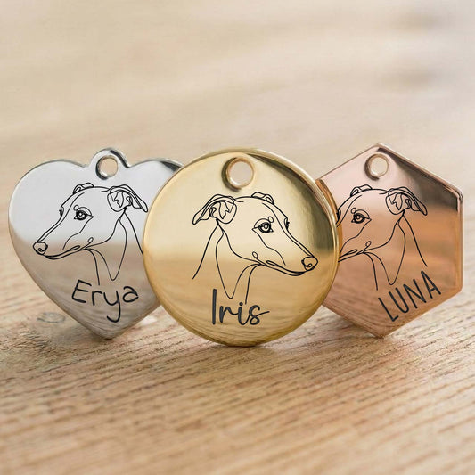 Médaille Whippet Personnalisée