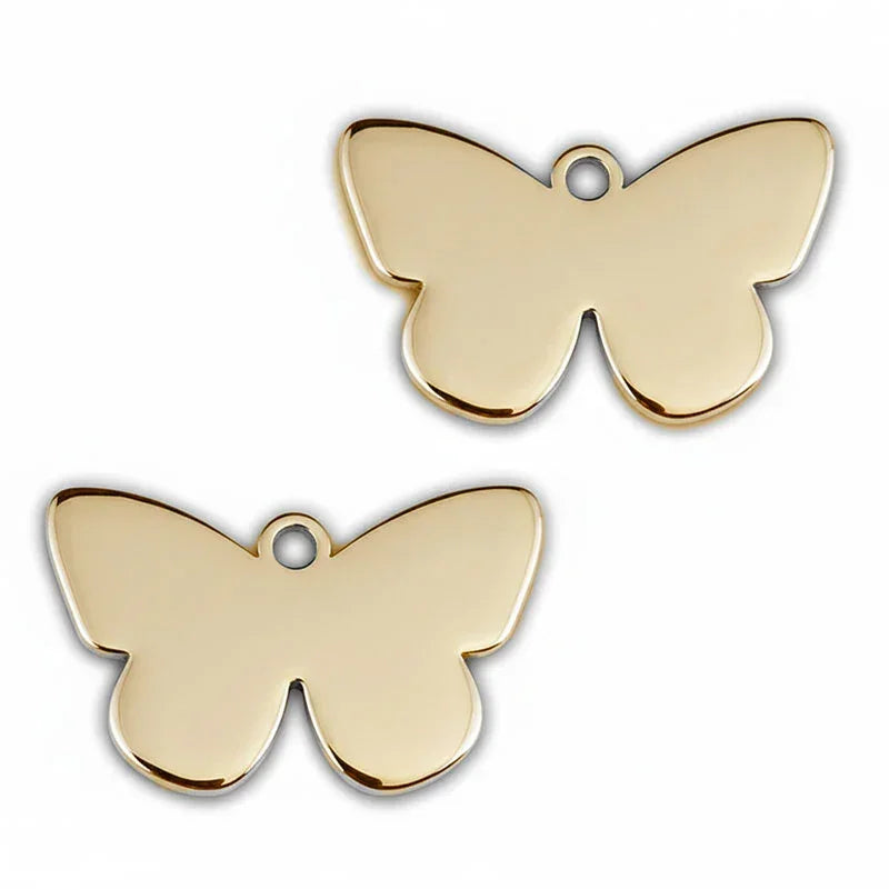 Médaille pour Chat en Forme de Papillon à Personnaliser