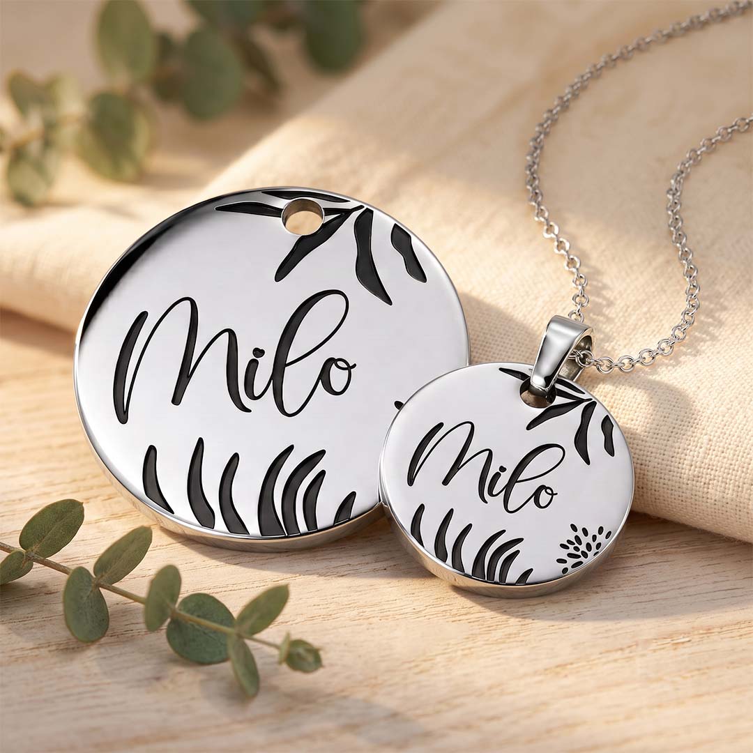 Pendentif Premier Jour, bijou assorti à la médaille de votre compagnon