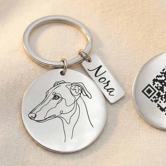 Porte-clés souvenir chien personnalisé