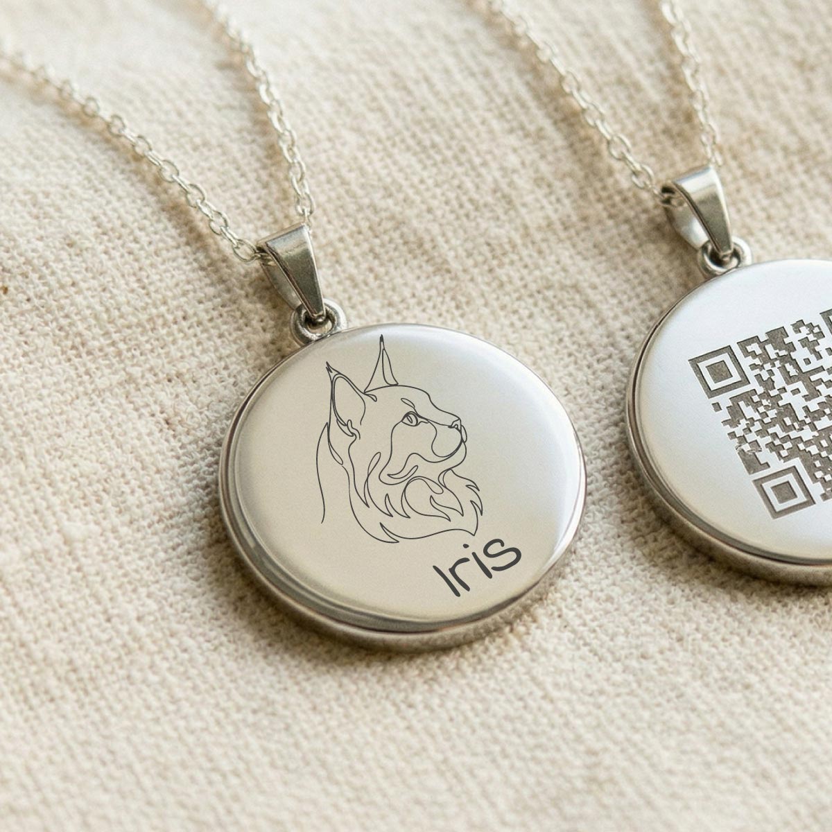Pendentif souvenir chat personnalisé