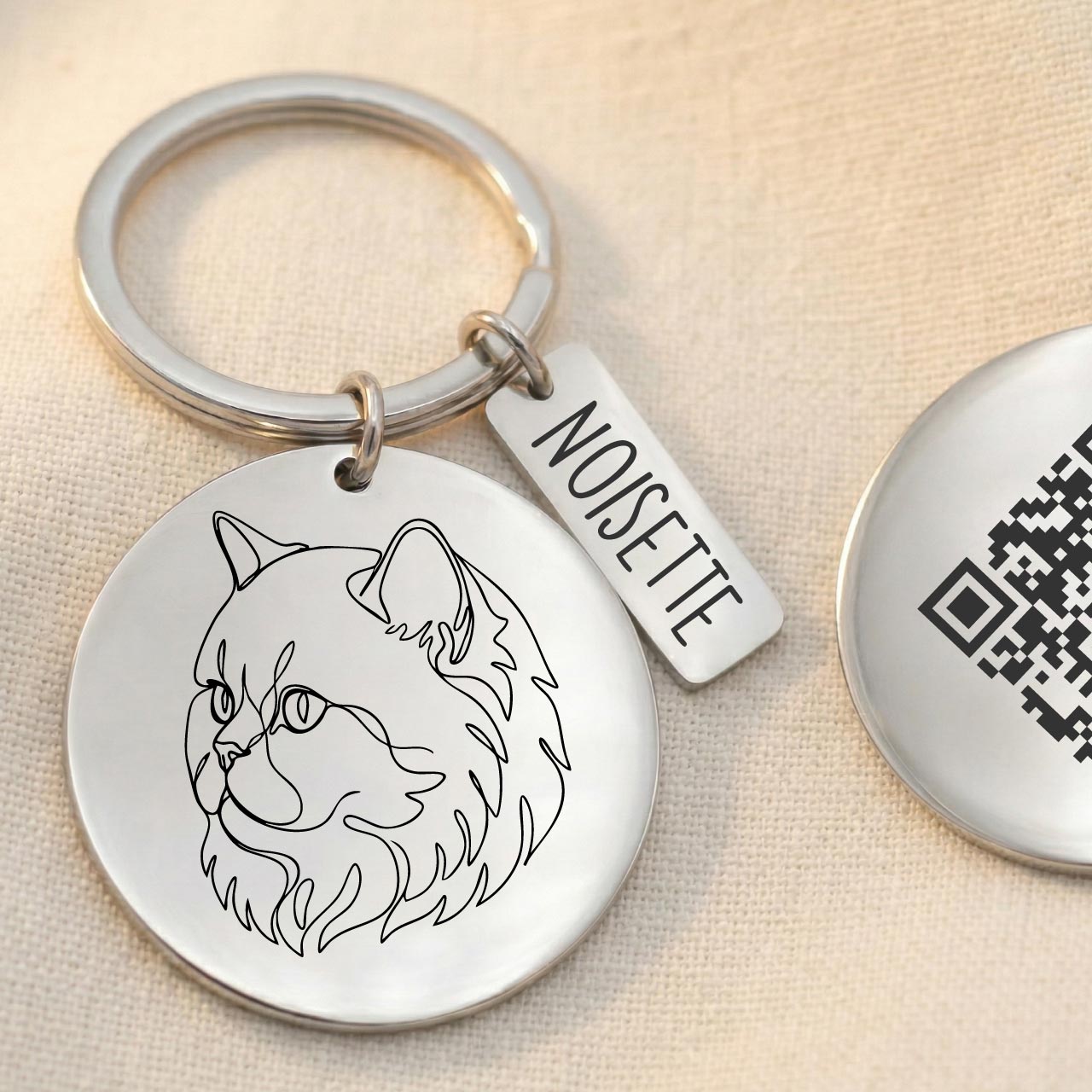 Porte clé Souvenir Chat Personnalisé