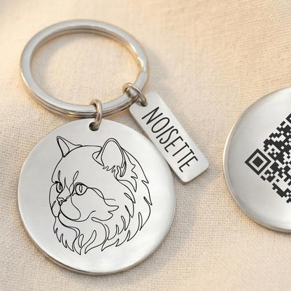 Porte clé Souvenir Chat Personnalisé
