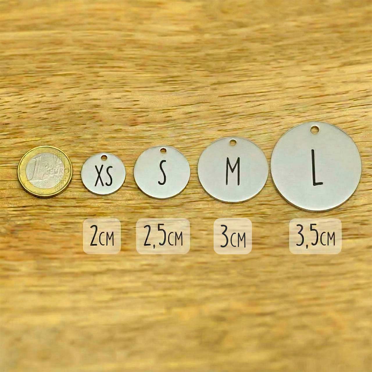 Médaille Connectée QR code pour Chien - Ronde