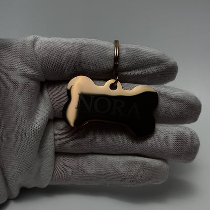 Médaille pour Chien en Forme d'Os à Personnaliser