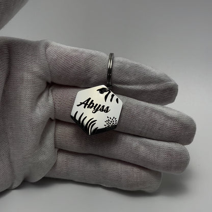 Médaille pour Chat Hexagonal à Personnaliser